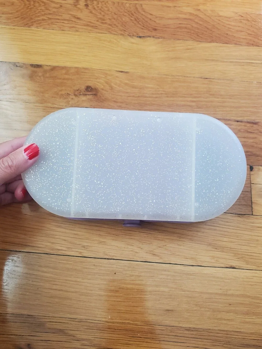 Purple & Glitter Jewelry Box